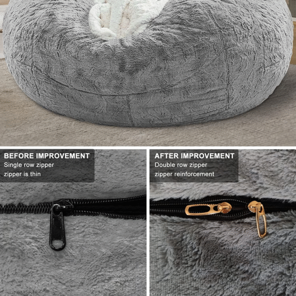 Bean Bag Cover 5ft Black - Image 4